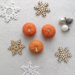 Свеча "Мандарин" большой, 3 шт