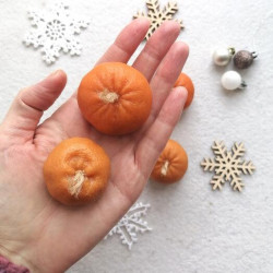 Свеча "Мандарин" большой, 1шт