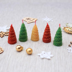 Восковые свечи "Ёлочки",...